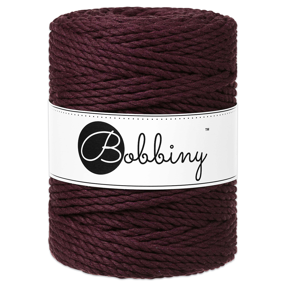 Bobbiny 3PLY Makramee-Kordel Ø5mm burgundy