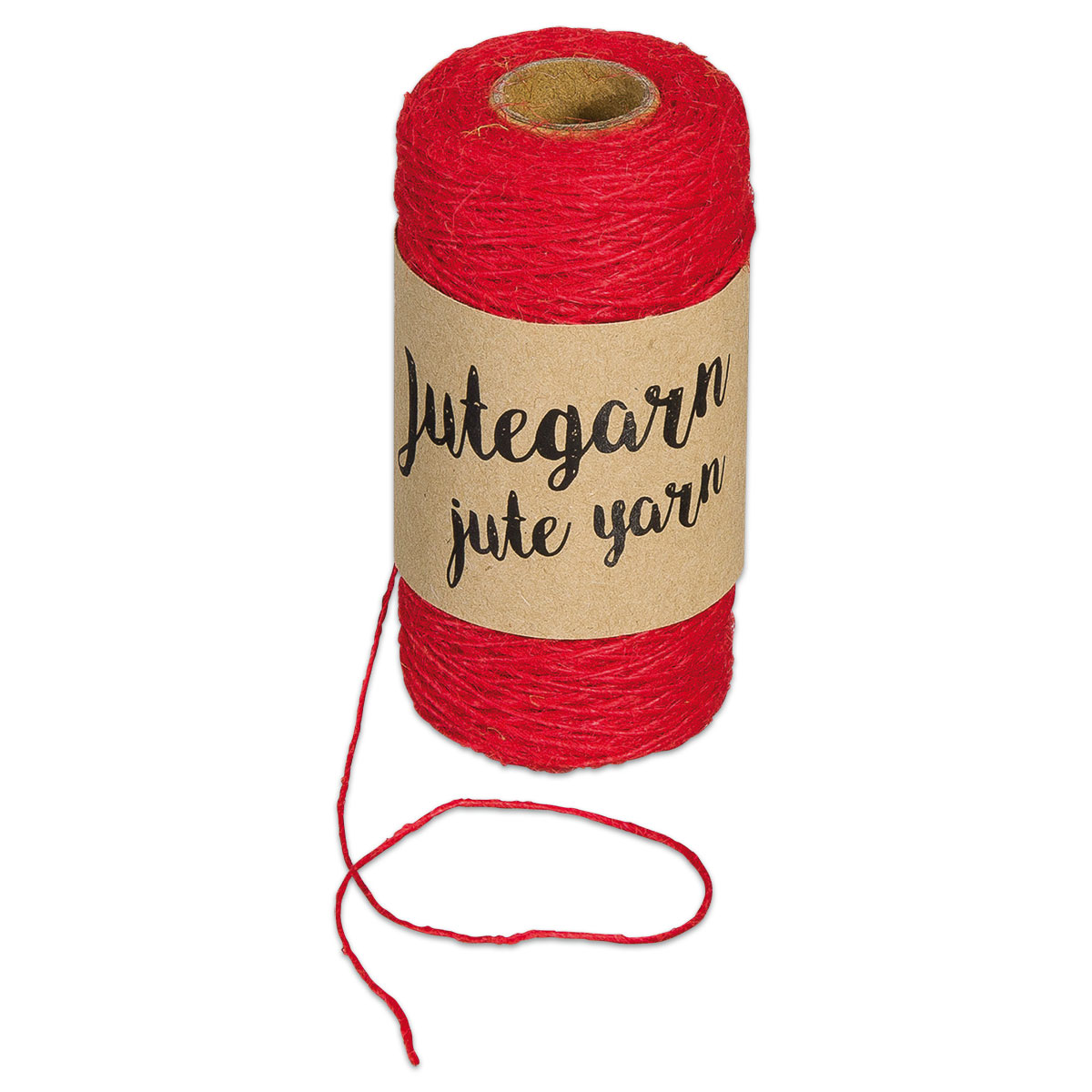 Jutegarn Ø 1mm 100m rot