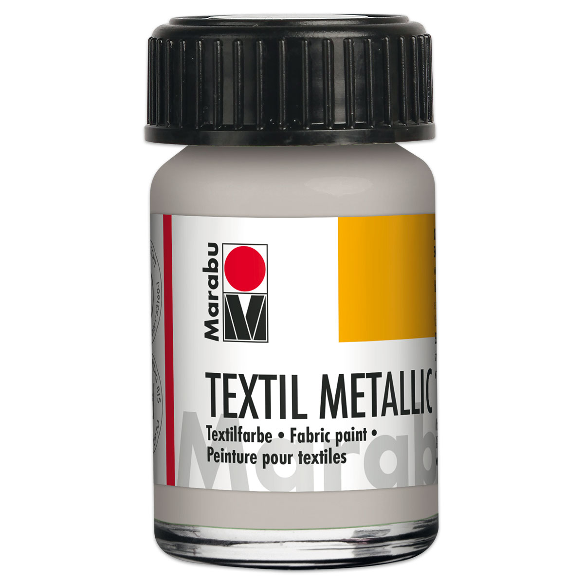 Marabu Textil Metallic 15ml silberfarben