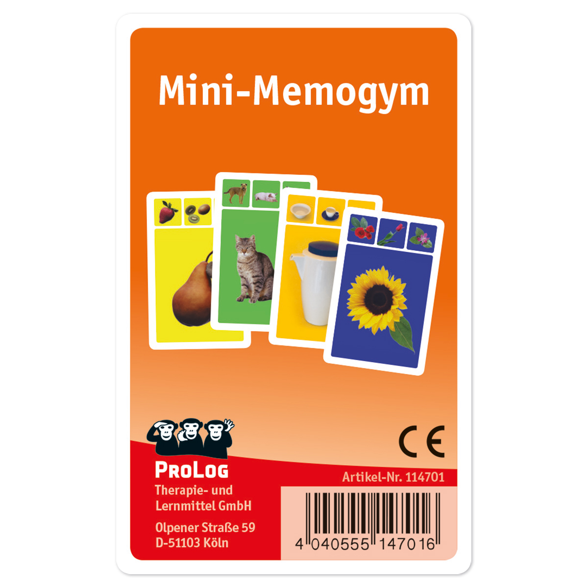 Mini-Memogym Kartenspiel