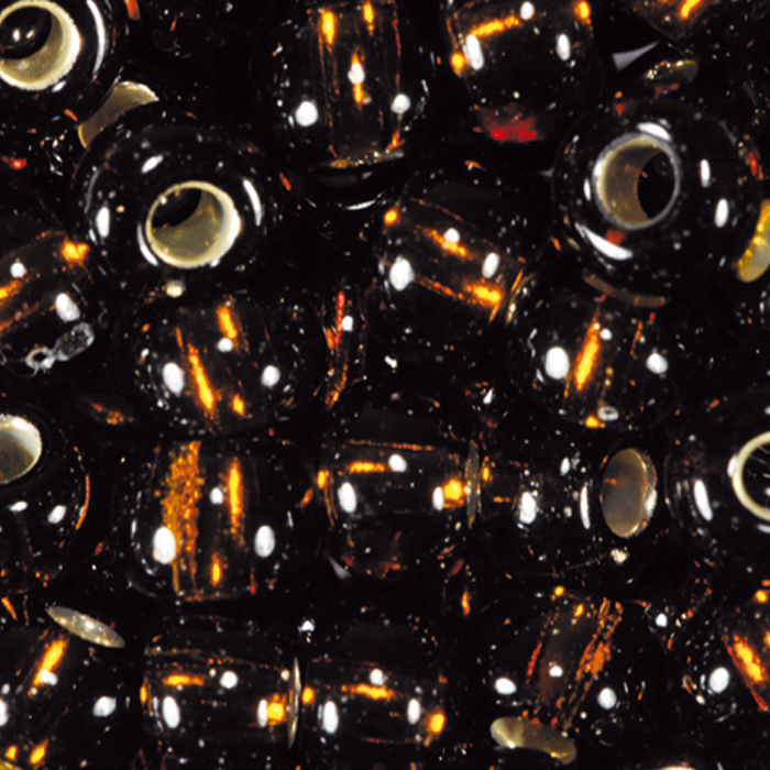 Rocailles transparent 4,5mm 17g dunkelbraun