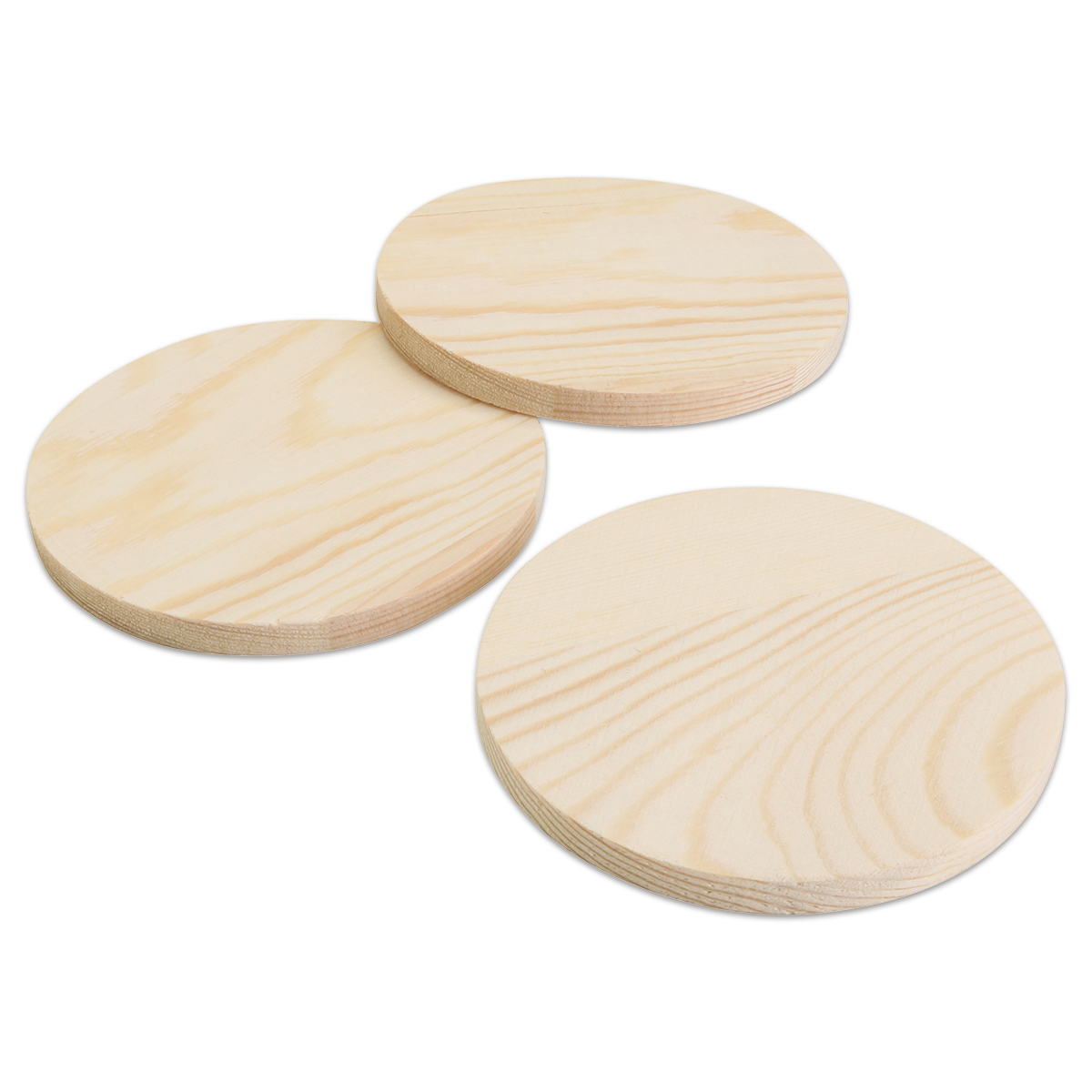 Holzuntersetzer 8mm Ø 9cm 60 St. natur