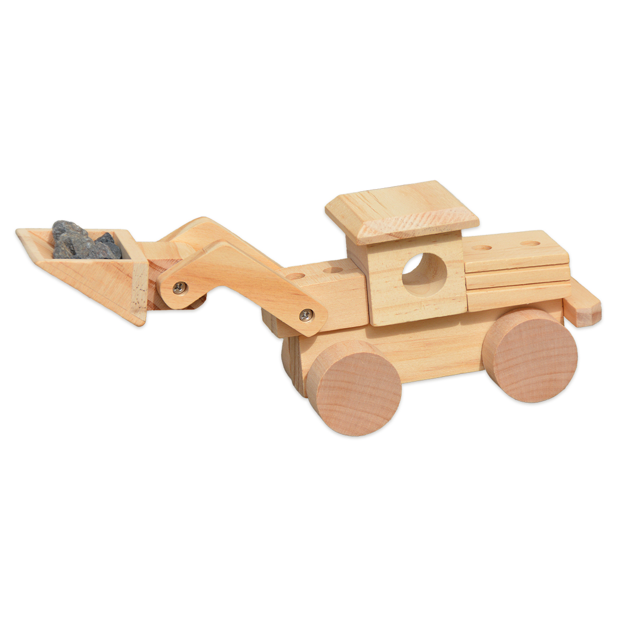 Holzbausatz Radlader 23x22x8,5cm  20-teilig