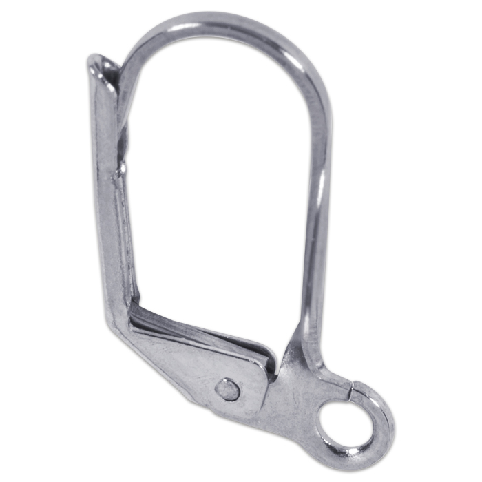 Brisuren mit Öse Metall 2 St. platinfarben