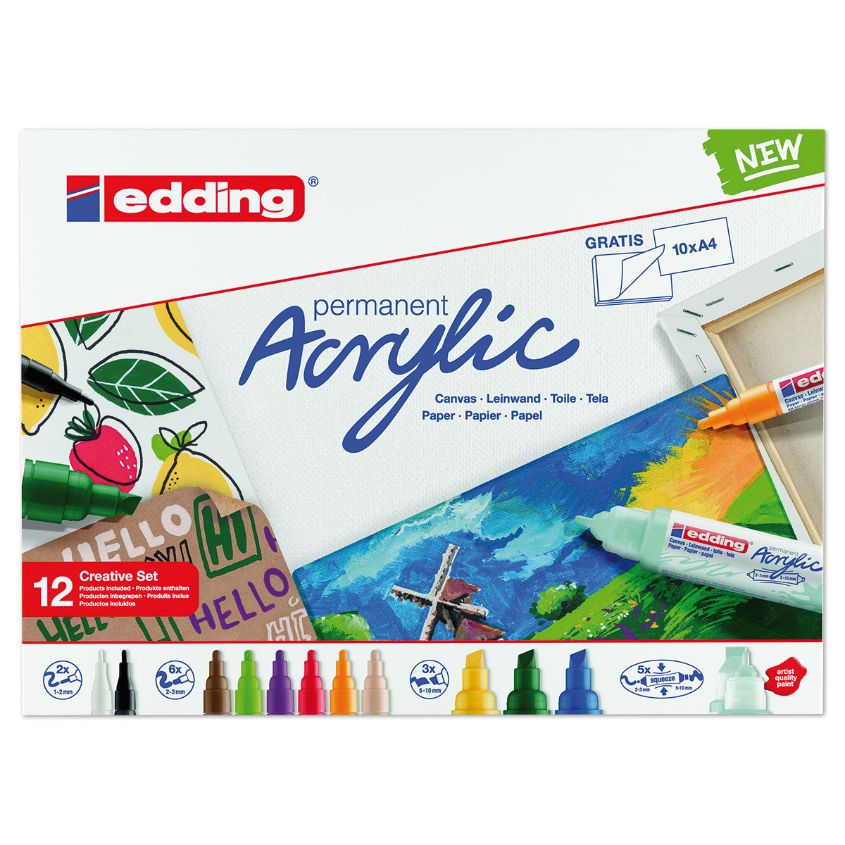 edding Acryl Start Creativ Set realistic