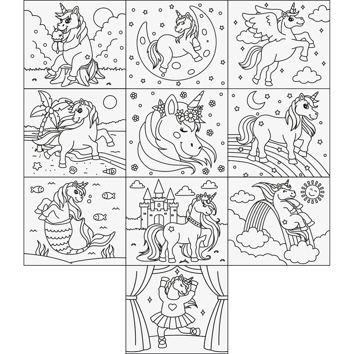Wasserfarben Mal-Set Einhorn Wasserfarben Mal-Set Einhorn