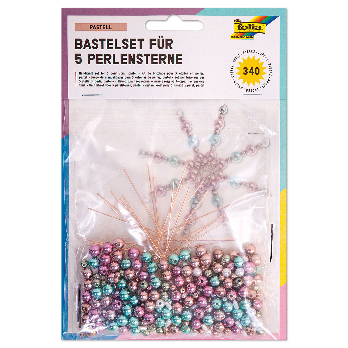 59912550 Perlensterne-Set Pastell 340-teilig