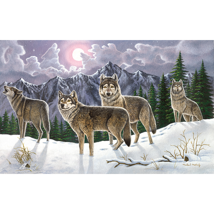 56300619XJwE17lgdYisk Malen nach Zahlen 28,6x39cm Wolfsrudel