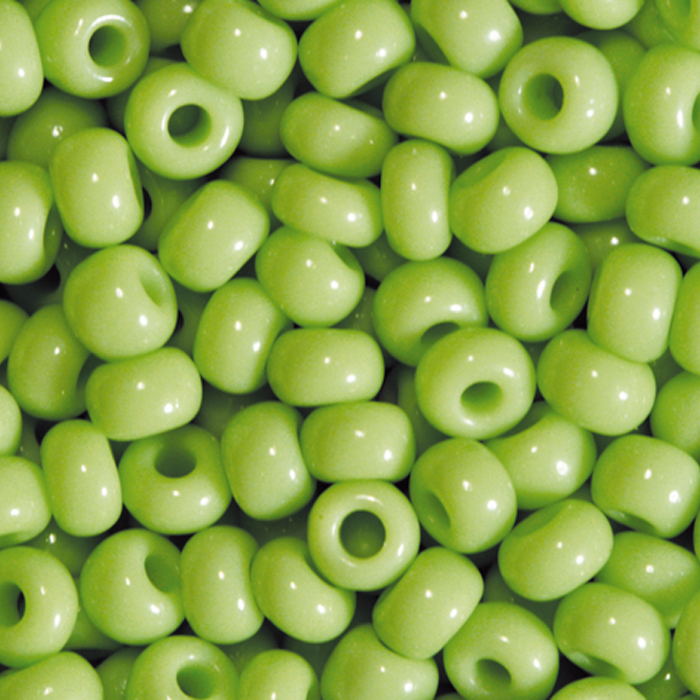 Rocailles satt glänzend 2,6mm 17g lindgrün