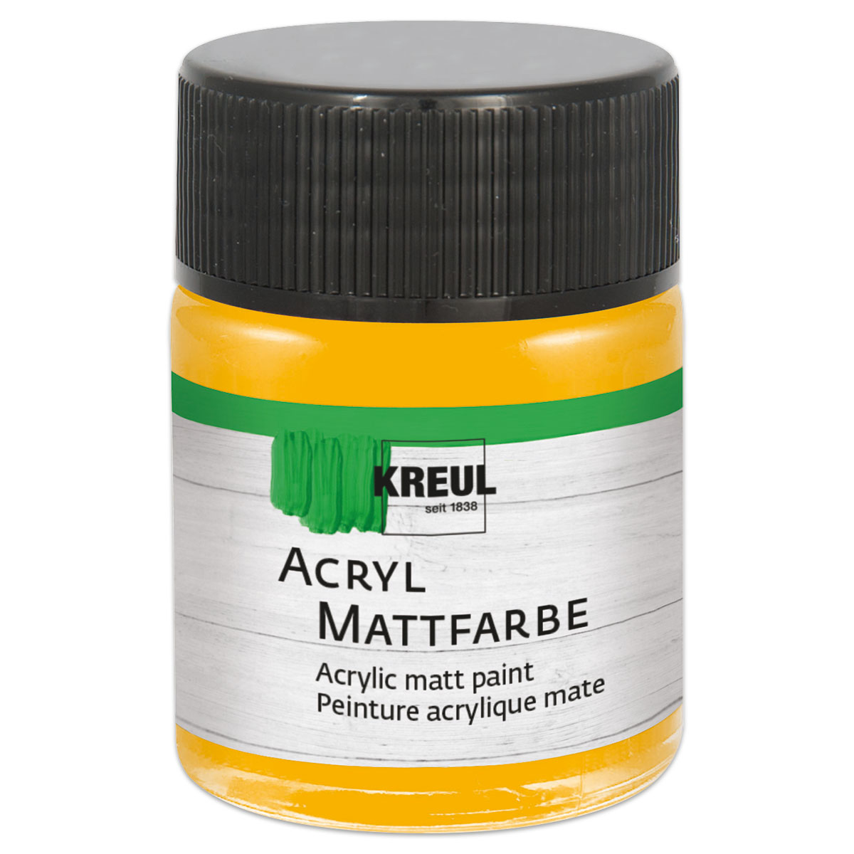 KREUL Acryl-Mattfarbe 50ml goldgelb