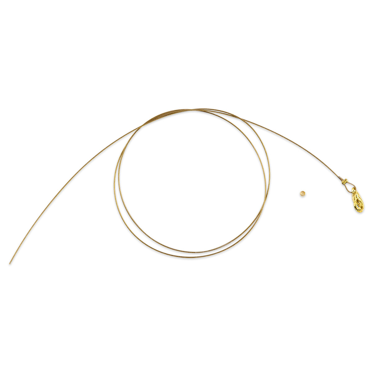 Edelstahlcollier 1-reihig 0,5mm 45cm goldfarben