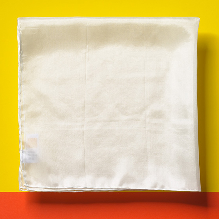Tücher Seide Pongé 05 ca. 60x60cm 12 St. naturweiß