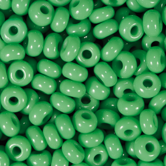 Rocailles satt glänzend 2,6mm 17g grün