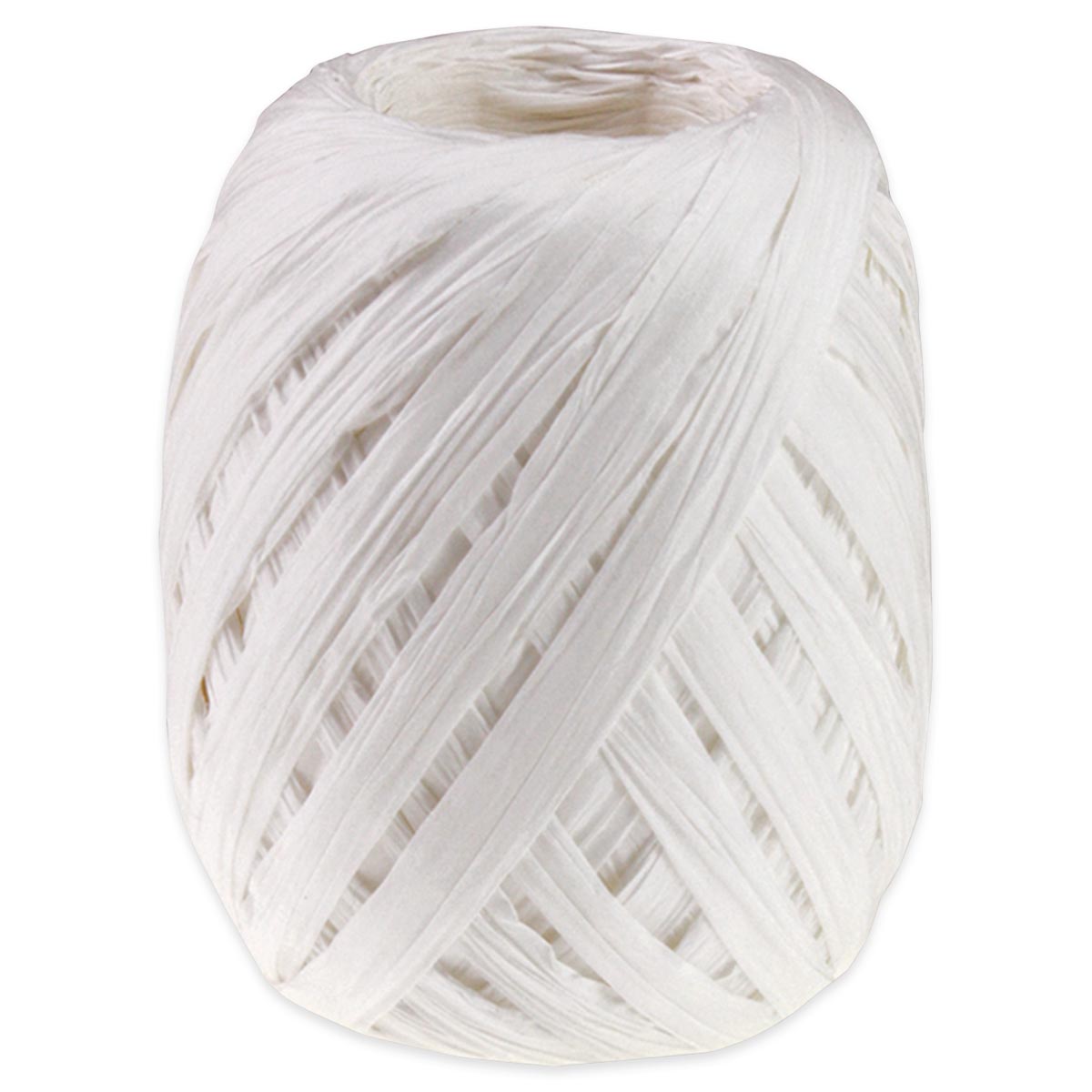 Paper-Raffia Bastband 10mm 30m weiß