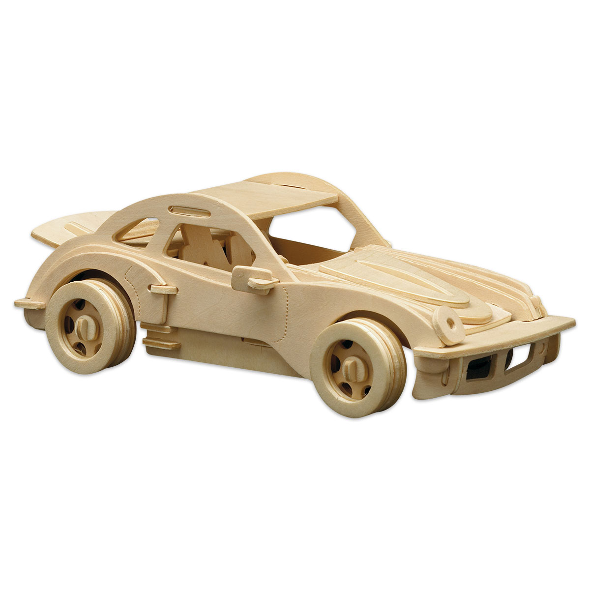 Holzbausatz Deutscher Sportwagen 25x11cm 61 Teile