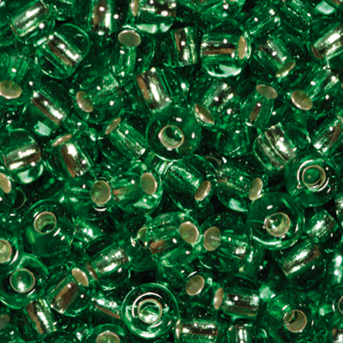 Rocailles transparent 2,6mm 500g hellgrün
