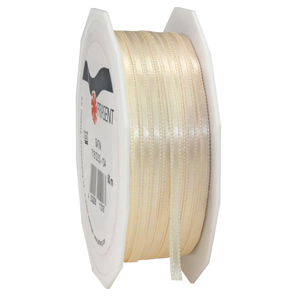 Satinband 3mm 50m creme