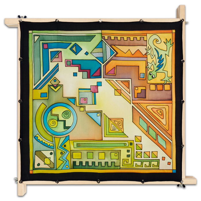 Tuch Gutta schwarz 55x55cm Bao naturweiß