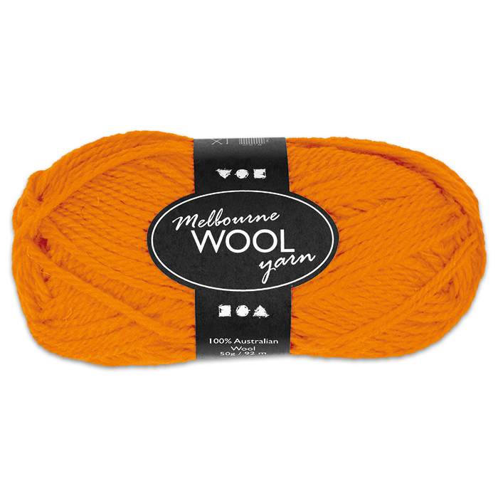 Garn Melbourne Filzwolle 50g ocker/orange