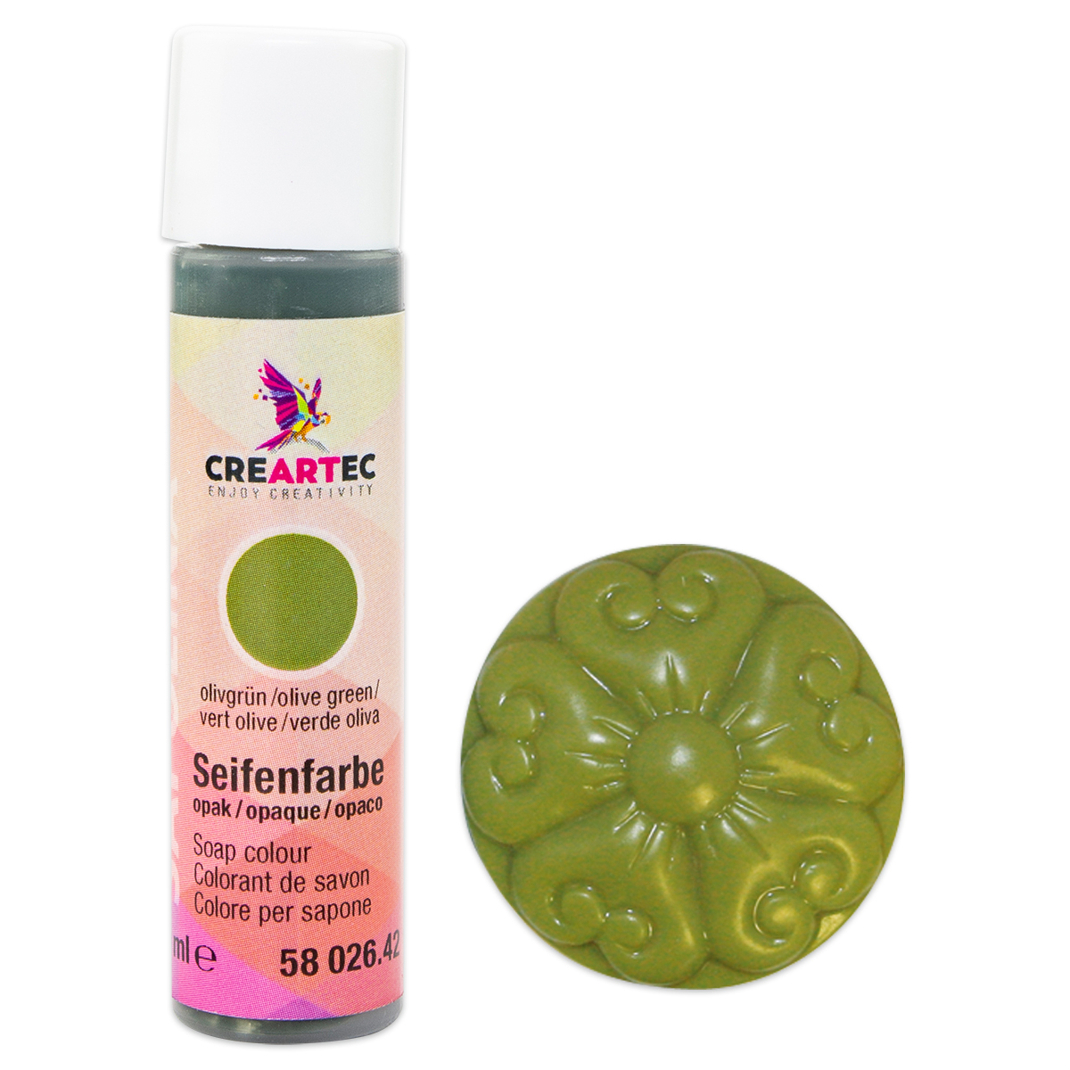 526582642oqsIBQgVcQEgU Sapolina Seifenfarbe 10ml opak olivgrün