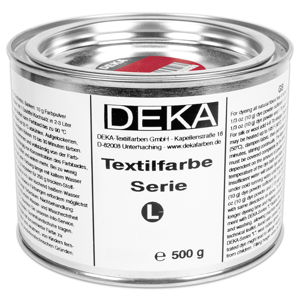 Deka-Serie L Textilfarbe 500g bordeaux