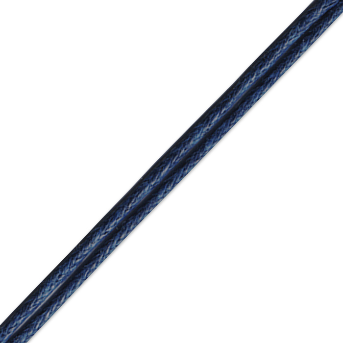 Kordel gewachst 1mm 80m dunkelblau
