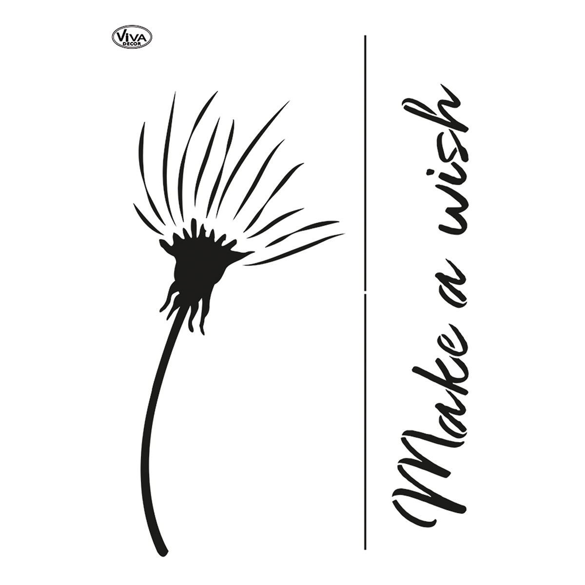 Universal-Schablone A3 Pusteblume