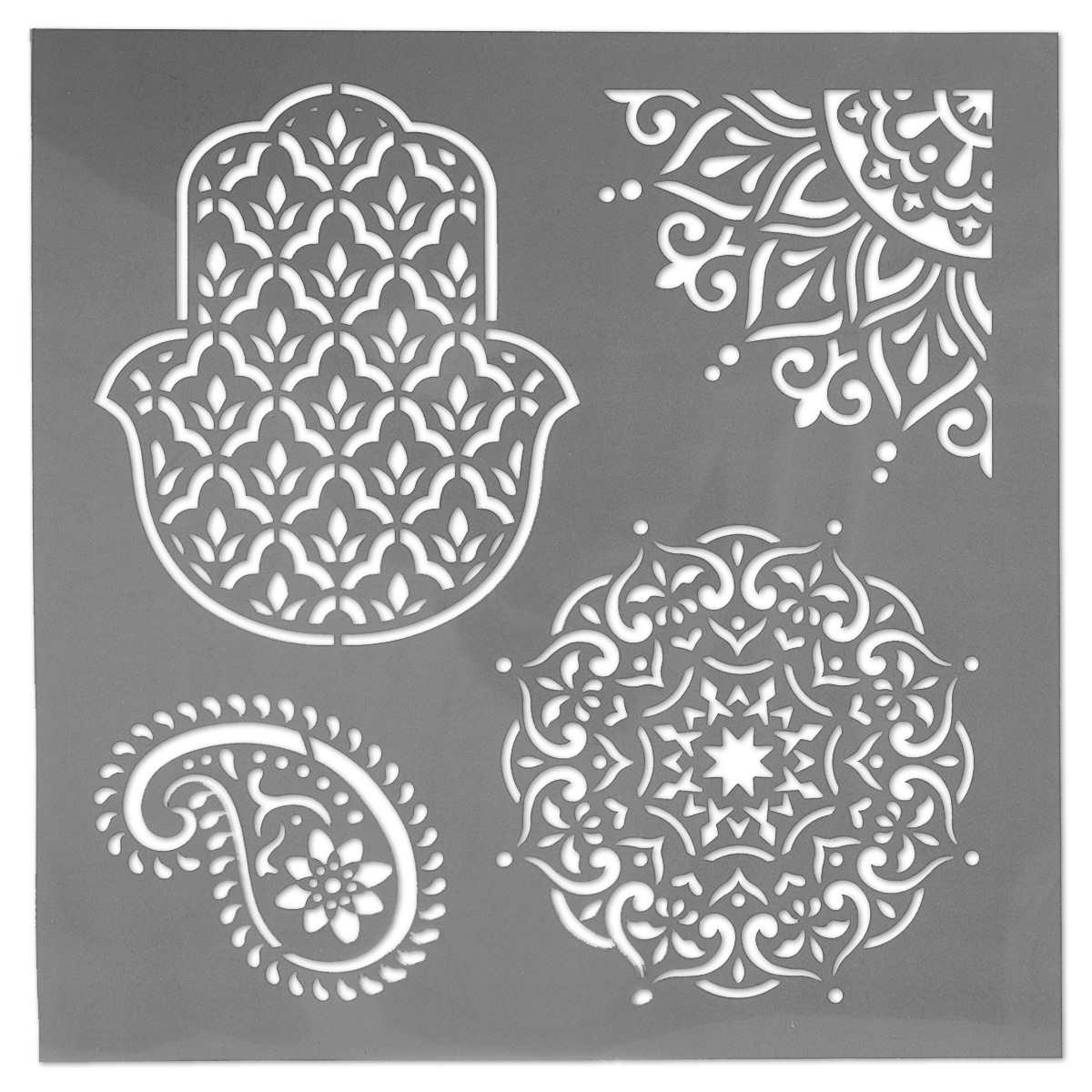 503271007L1da0EKWIUFz Universal-Schablone Ethno-Muster 30,5x30,5cm
