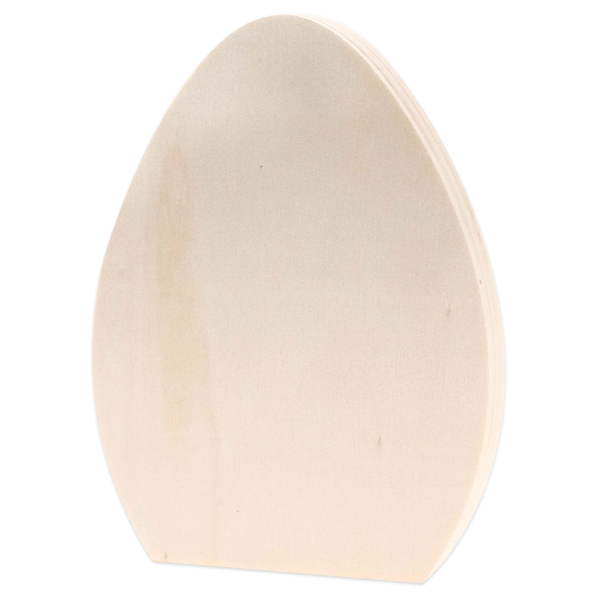 Holzei flach 12x9x1,5cm natur