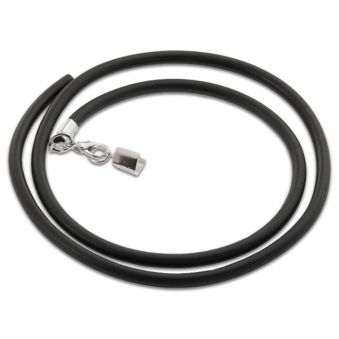 Kautschuk-Collier Ø 3mm 50cm schwarz
