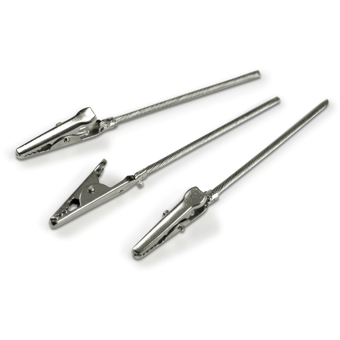 50260531Yx1fme8apWkha Kroko-Klammern mit Stab 80mm 50 St. platinf.