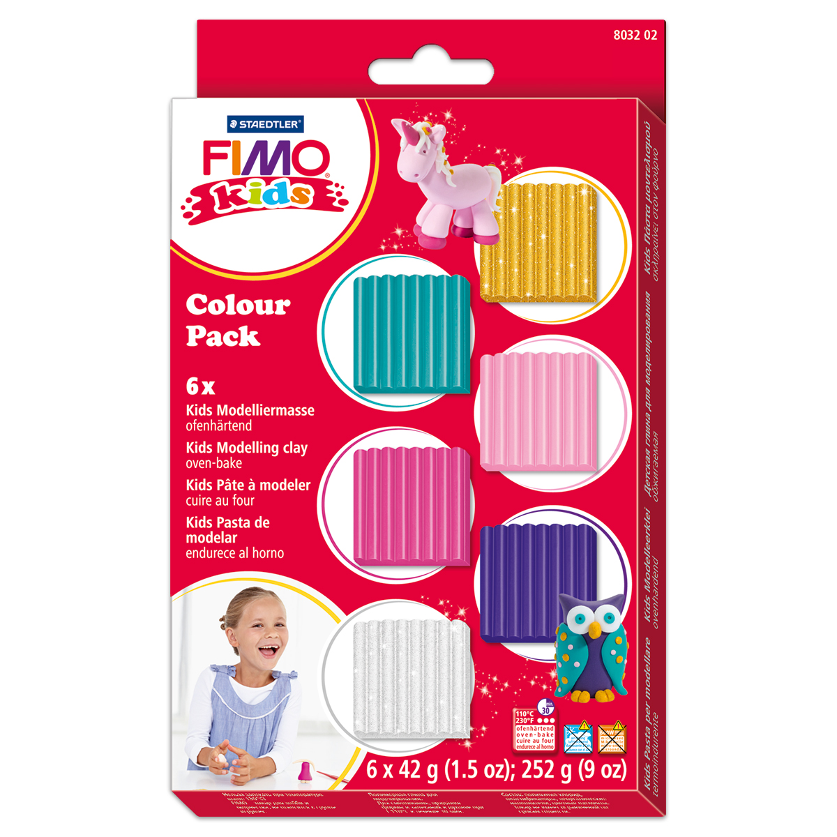 FIMO kids Fancy Set Set 6 St./Farben à 42g