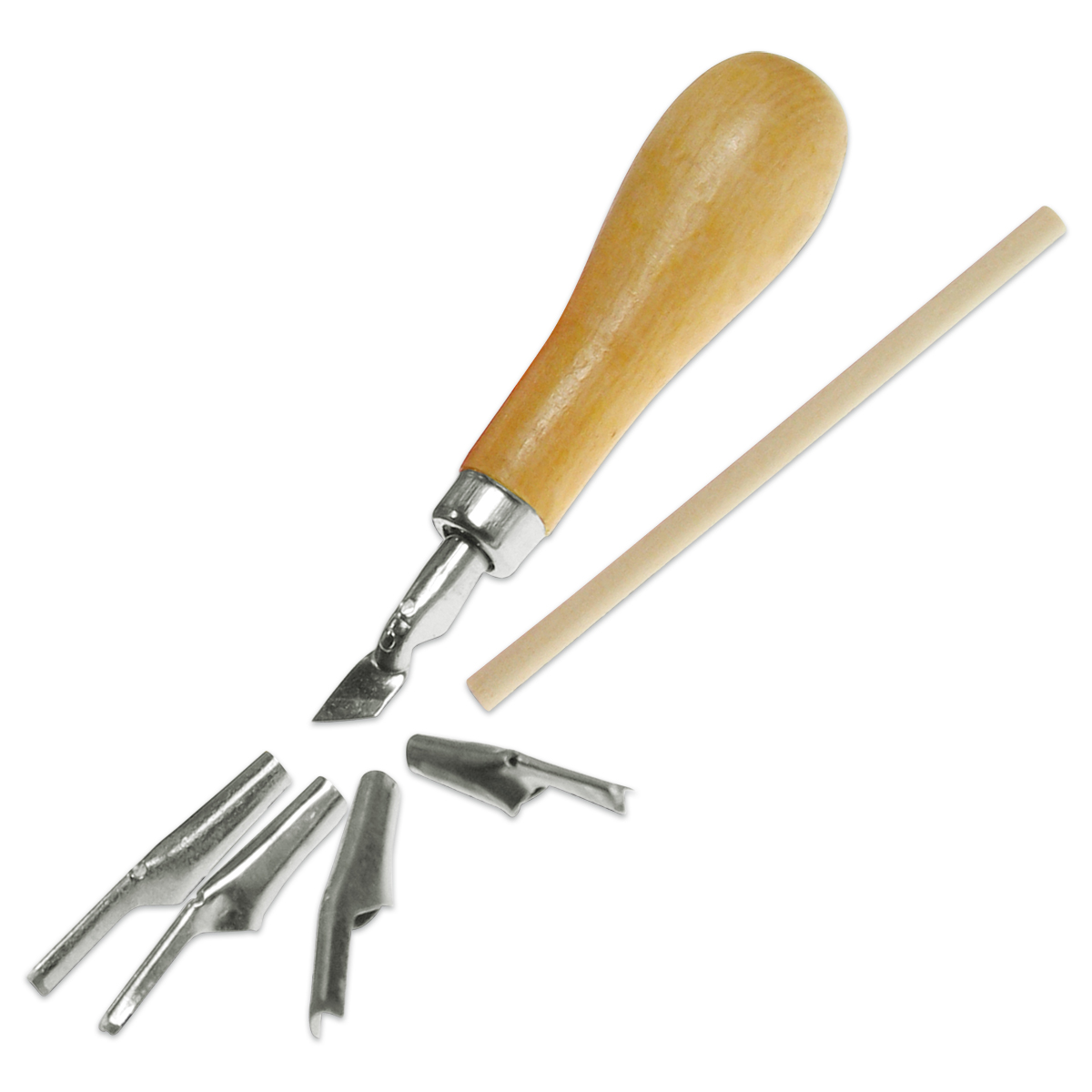 50265079cLDlmMjAElGGm Linolmesser-Set Metall/Holz 9cm 5 St.
