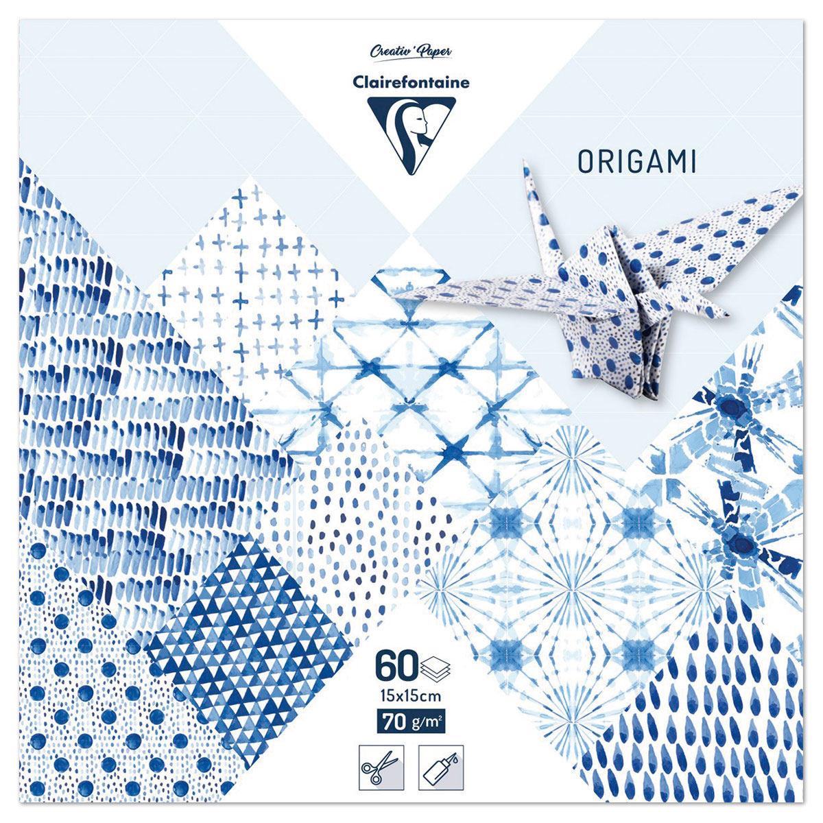 Origami-Papier 15x15cm 60 Bl. Shibori