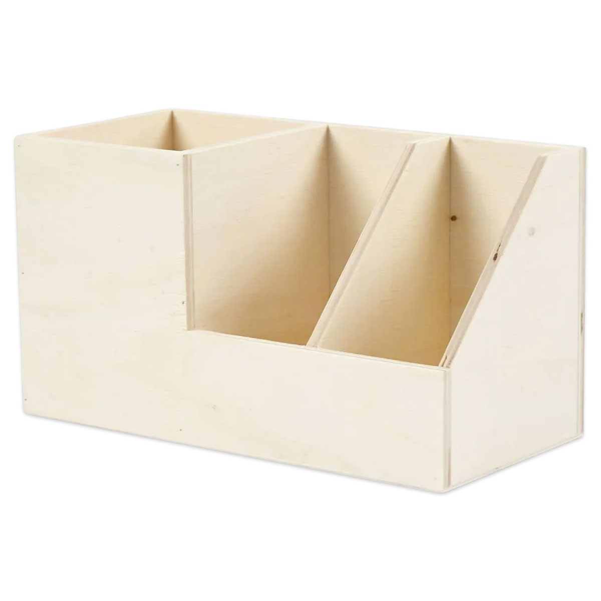 Stiftebox Utensilienhalter Holz 11x9,8x20cm natur