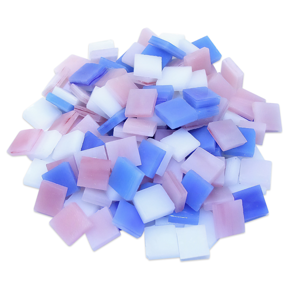 Tiffany-Glasmosaik 10x10x4mm opak pastell-mix Tiffany-Glasmosaik 10x10x4mm opak pastell-mix