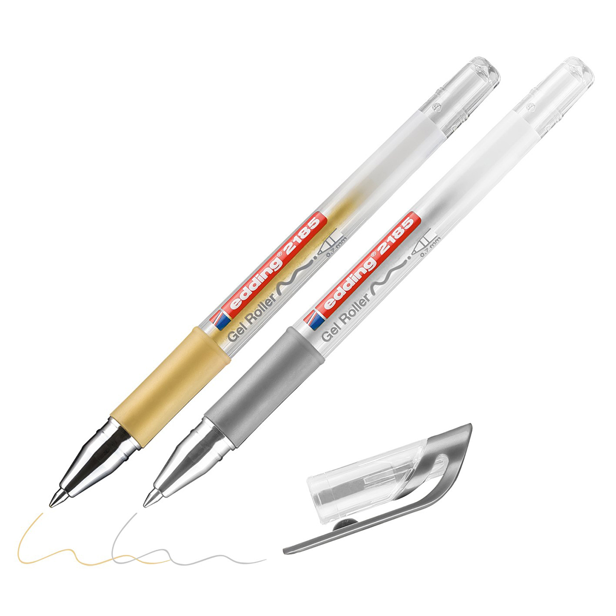 edding 2185 Gelroller Strichbreite 0,7mm 2 St. gold & silber edding 2185 Gelroller Strichbreite 0,7mm 2 St. gold & silber