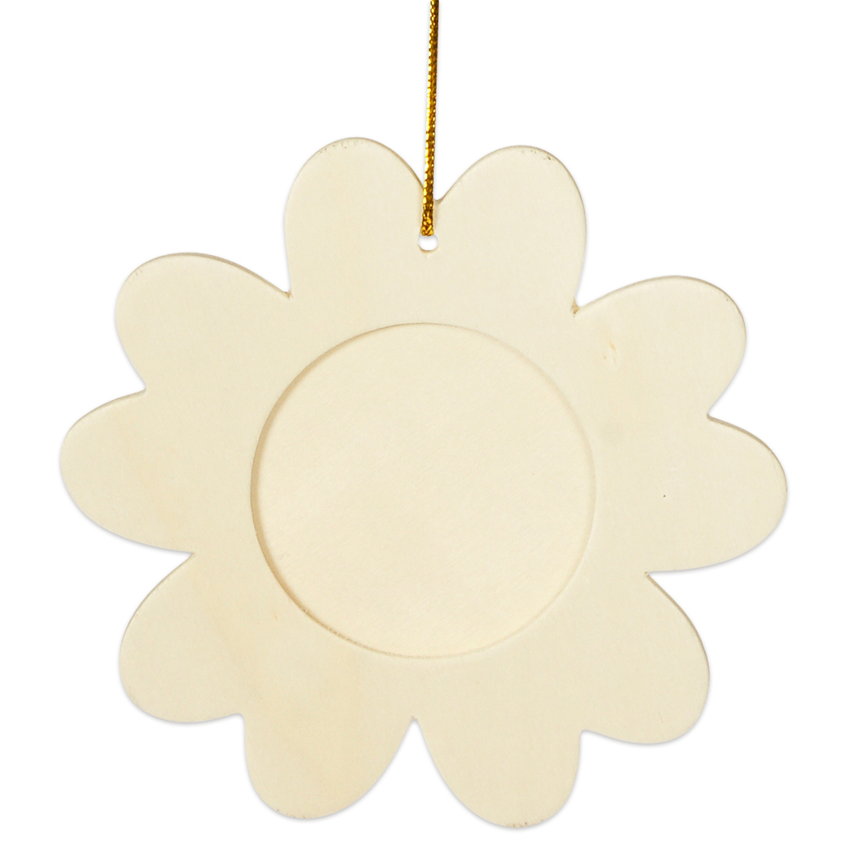 Bilderrahmen Blume Holz ca. 9,5x9,5x0,5cm 6 St. natur