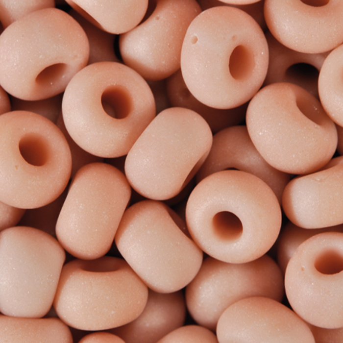 Rocailles satt matt 4,5mm 500g rosa