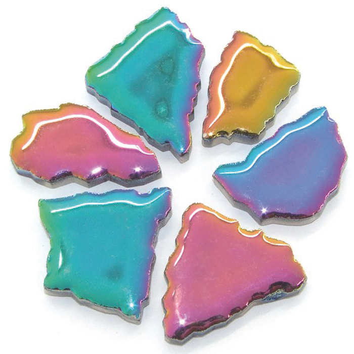 Flip-Keramik 2-6cm 750g ca. 65 Steine deluxe rainbow