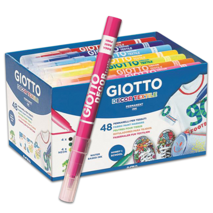 Giotto Decor Textile Stoffmalstifte 48 St./12 Farben