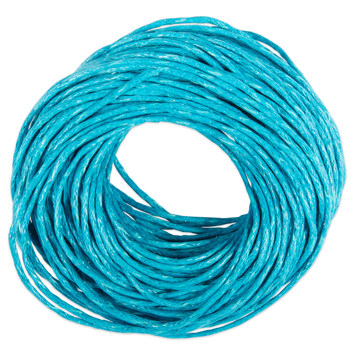 Kordel gewachst 1mm 10m türkis