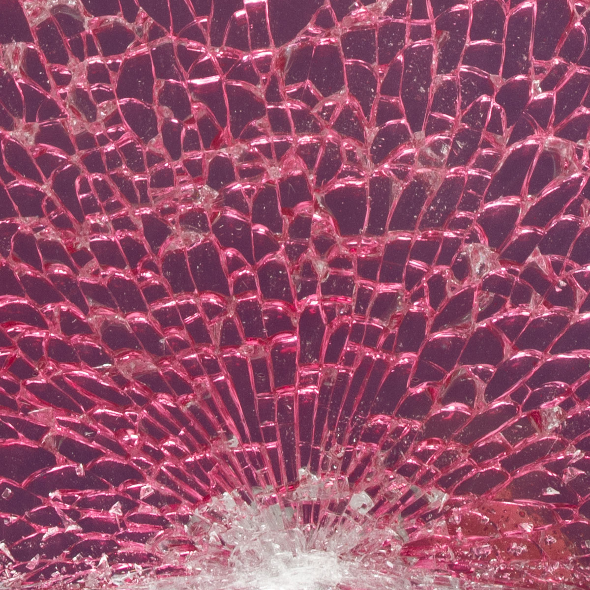 Safety-Glasplatte ca. 3mm 15x20cm rosa-spiegel