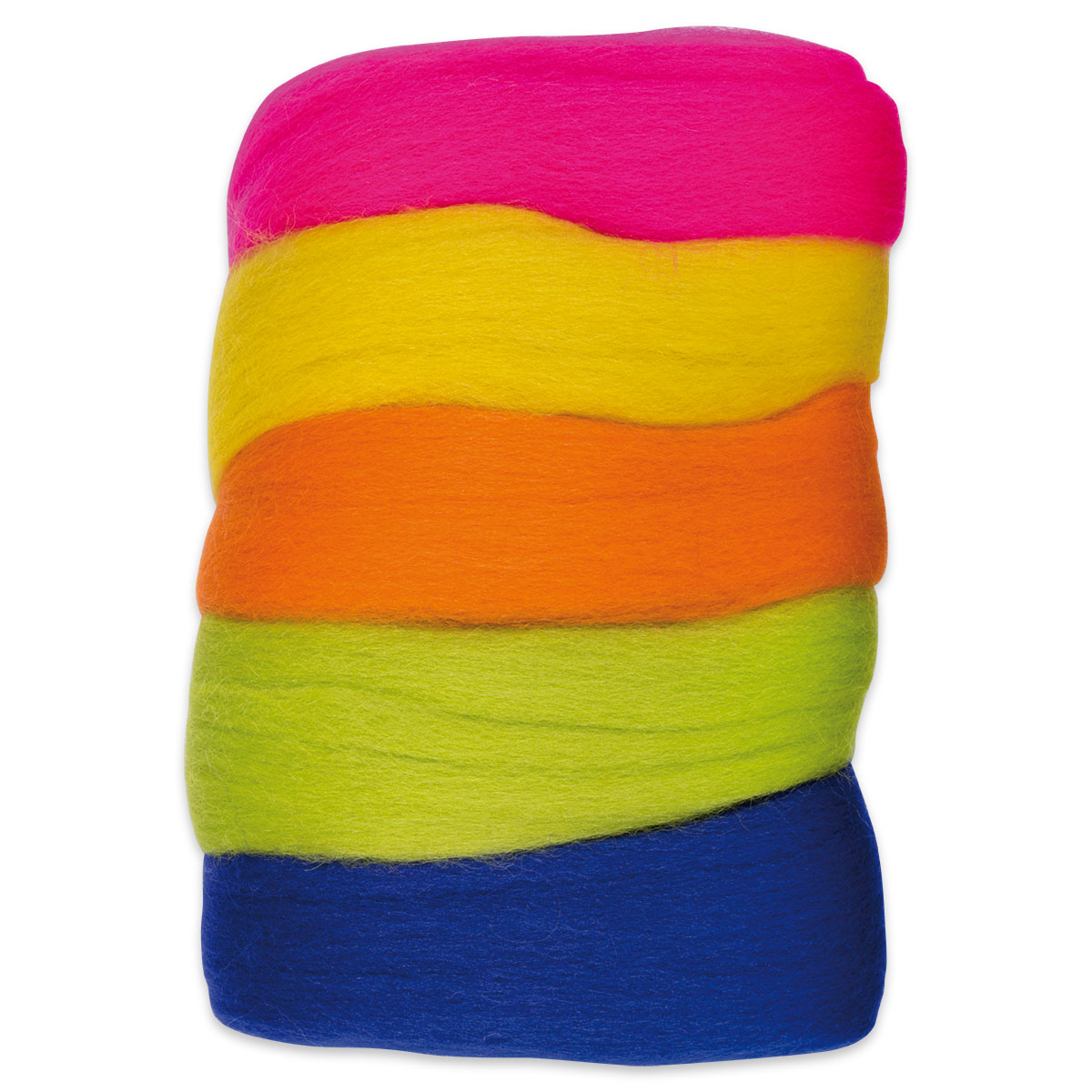 Kammzugwolle Merino 50g - mix bunt