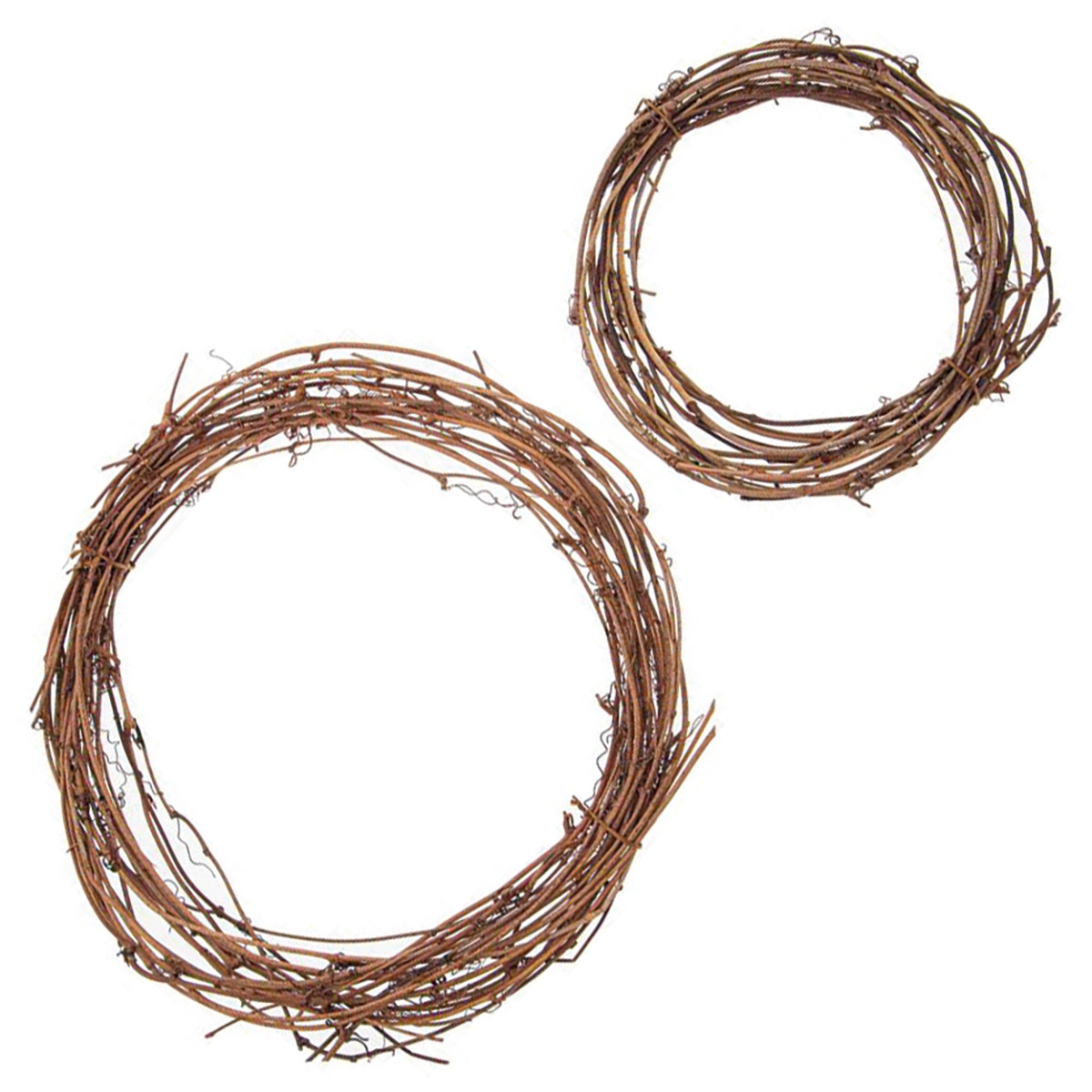 Reisigkranz 2er-Set Ø 20cm & 30cm natur
