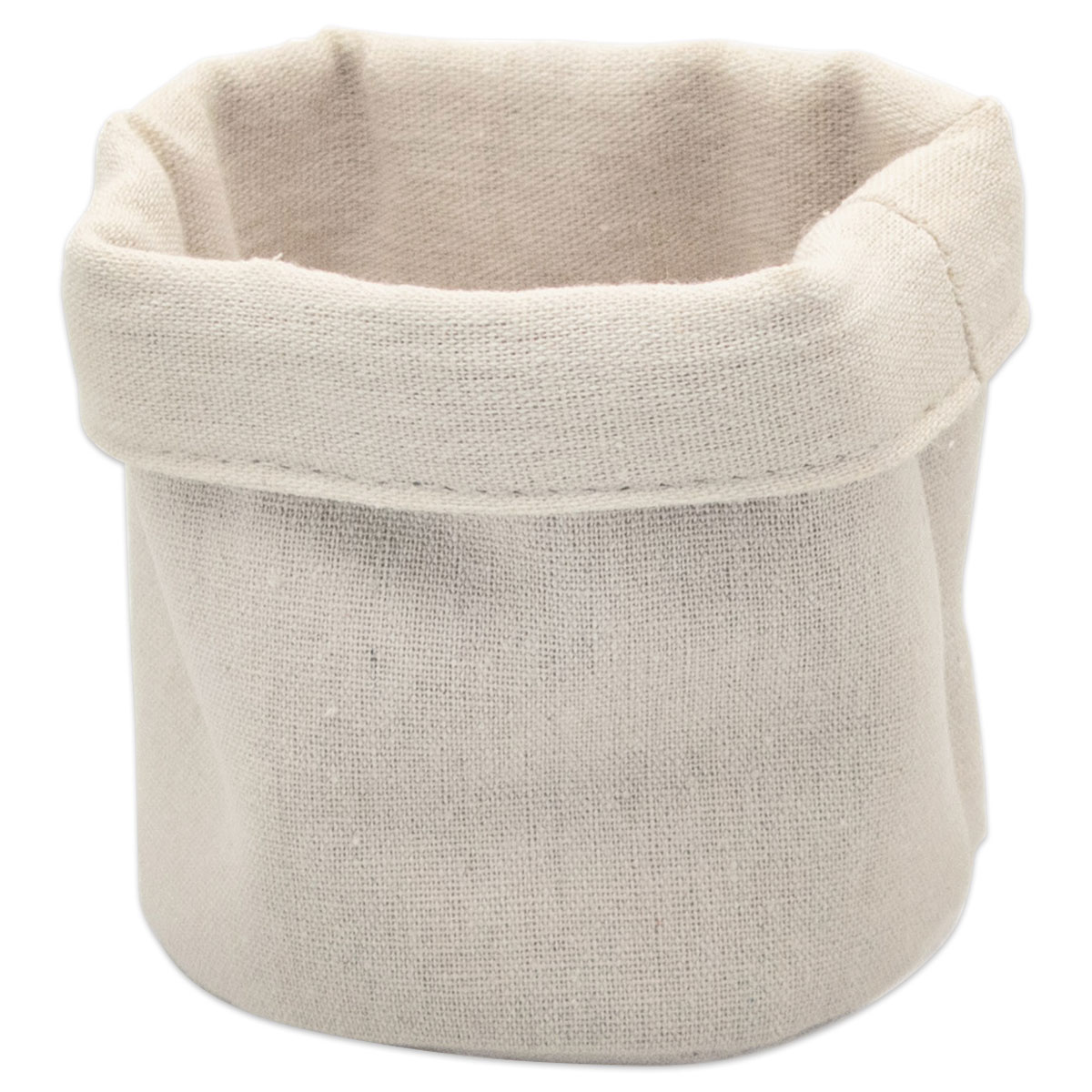 Korb rund Ø 14x15cm weißgrau