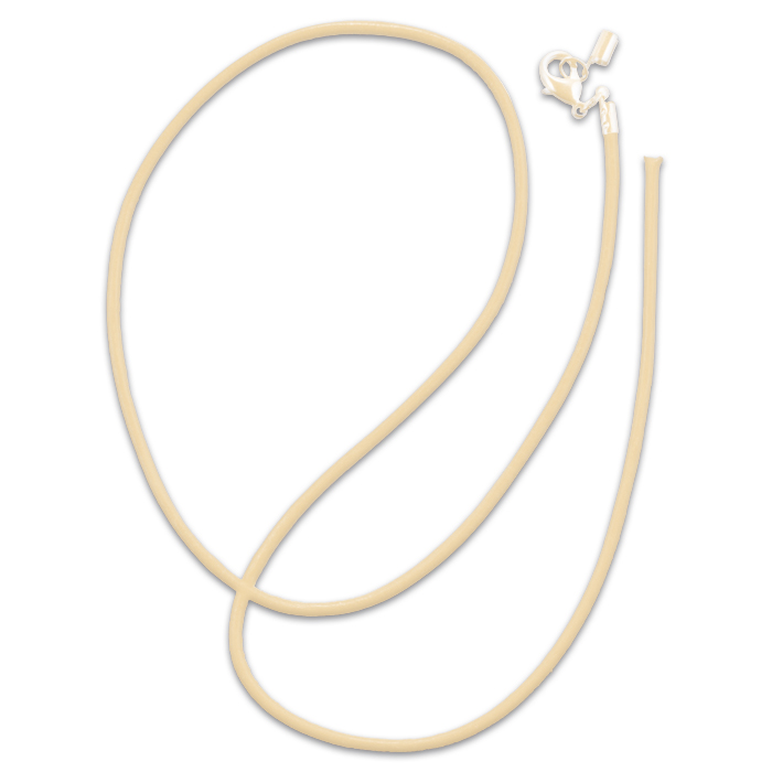 Ledercollier 2mm ca. 50cm natur