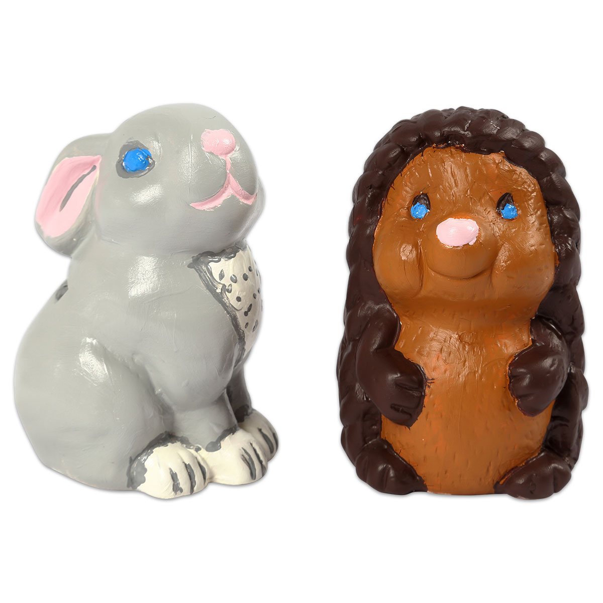 50350571_37vld3ue5hUjvR Spardosen Igel & Hase Terrakotta 10cm hoch 2 St. weiß