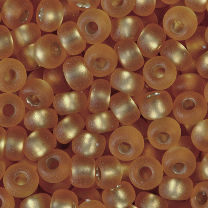 Rocailles transparent matt 2,6mm 17g dunkeltopas