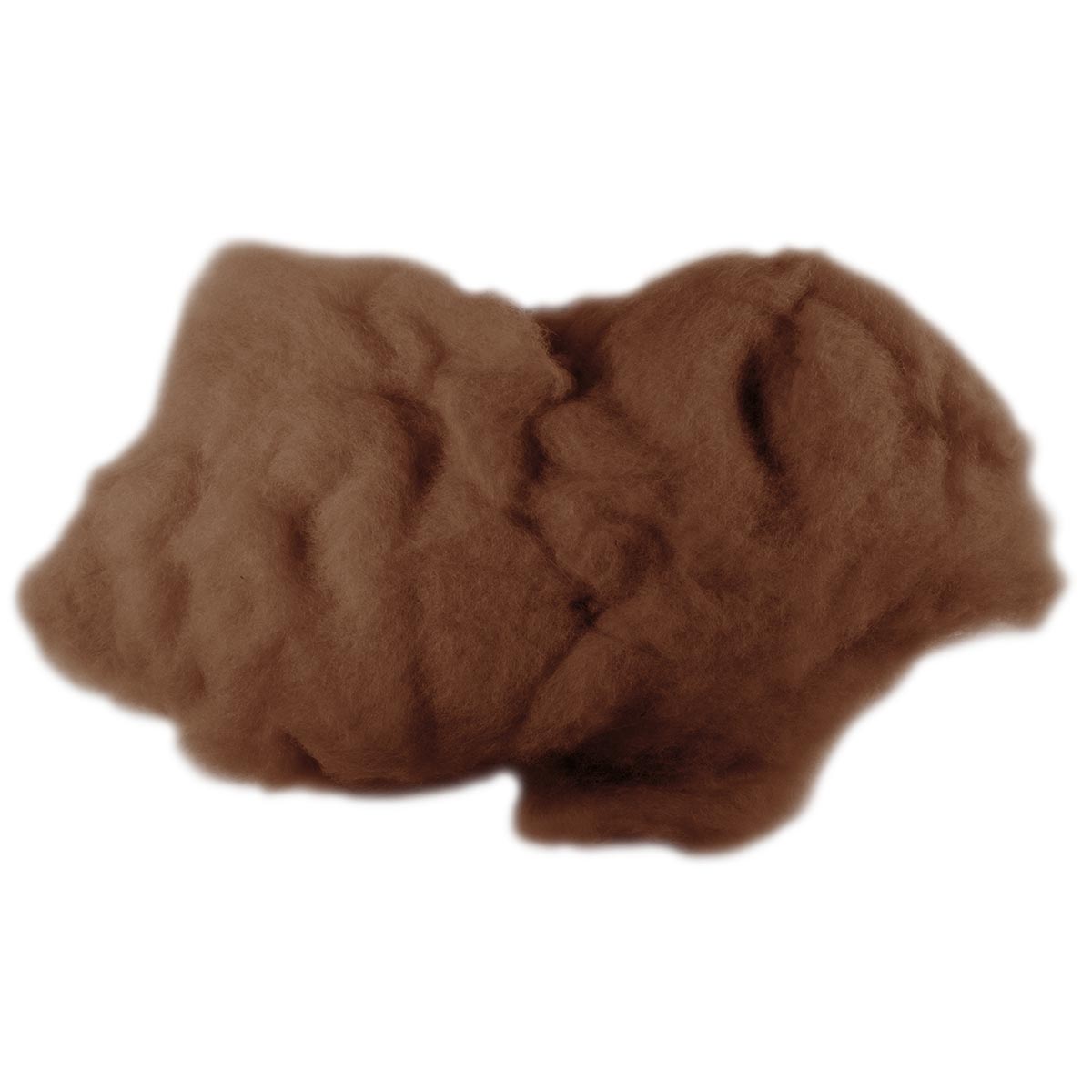 Krempelwolle max. 27mic 100g hellbraun